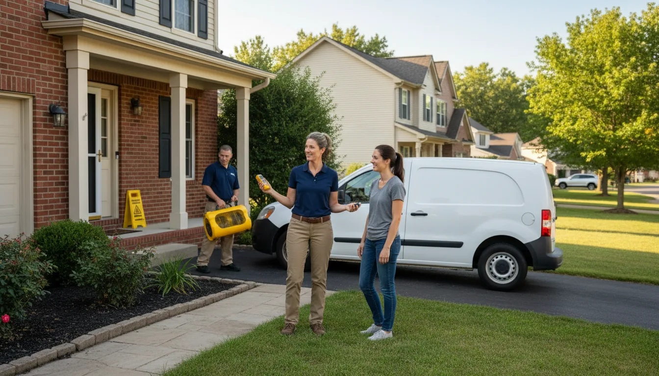 Residential water damage restoration in Gastonia, NC